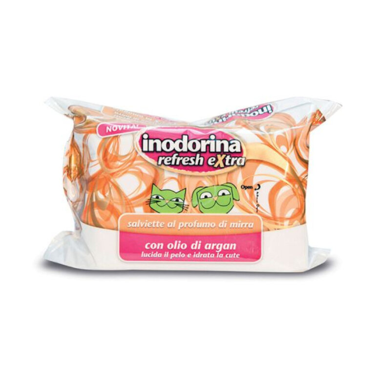 Inodorina Refresh Extra Toallitas húmedas para mascotas,  Imagen numero 1 Inodorina Refresh Extra Toallitas húmedas para mascotas, , large Imagen numero 1