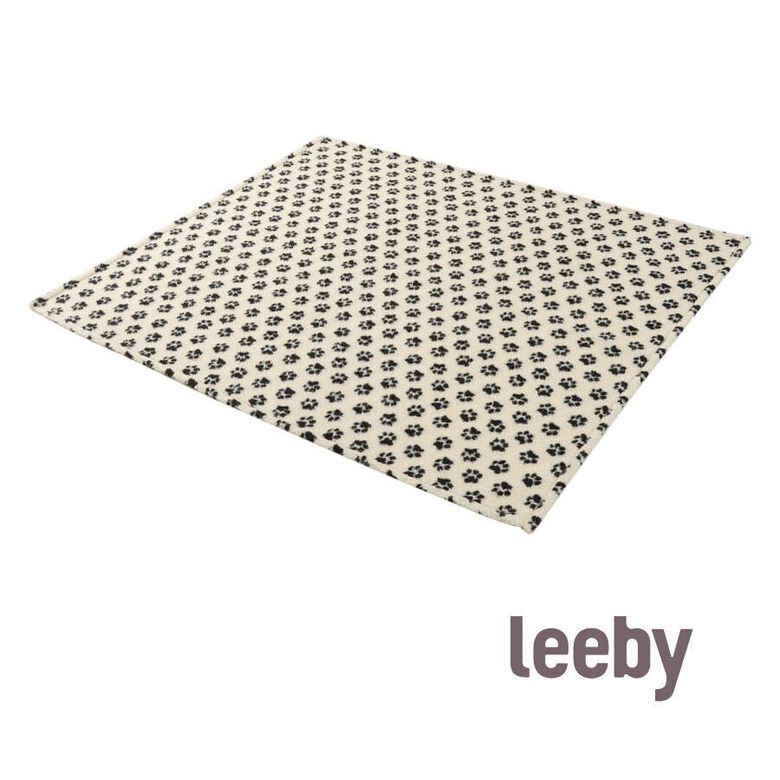 Leeby Manta de Lana con Estampado de Huellas para perros thumbnail