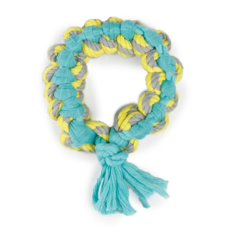Tootoy! Chew Multi Ring Azul Mordedor de cuerda para cachorros, , large Imagen numero 2