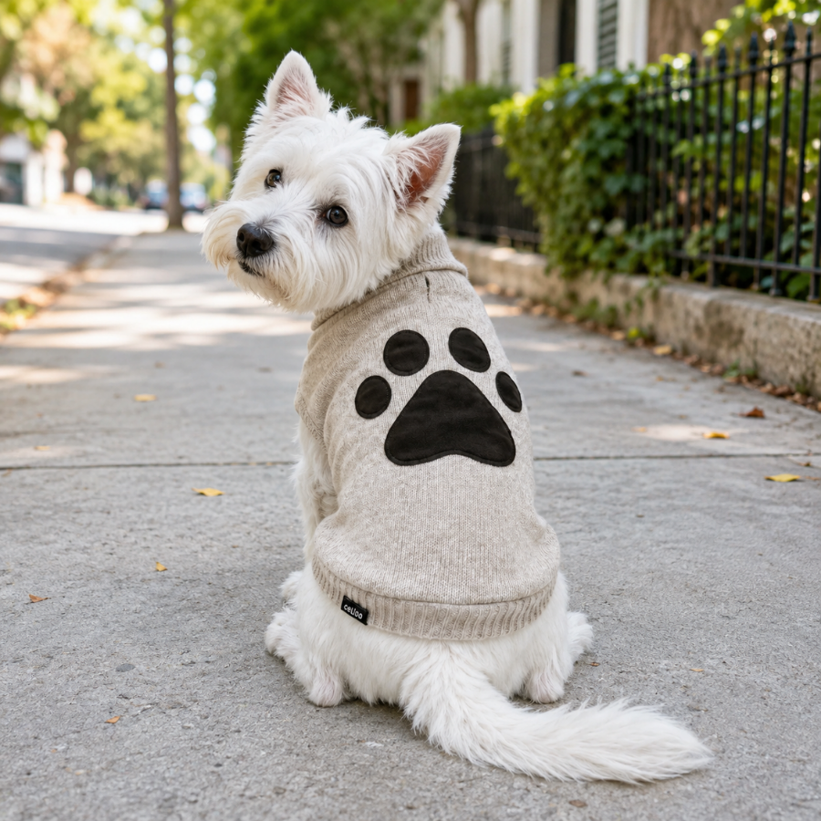 Gotoo Jersey de Punto Marr&oacute;n para perros, , large Imagen numero 1