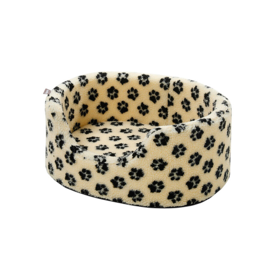 Leeby Sof&aacute; Bed Paw Print Beige para perros, , large Imagen numero 1