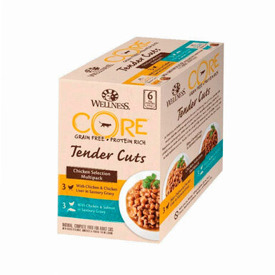 Wellness Core Tender Cuts Chicken Selection para gatos Pollo 6 x 85 gr