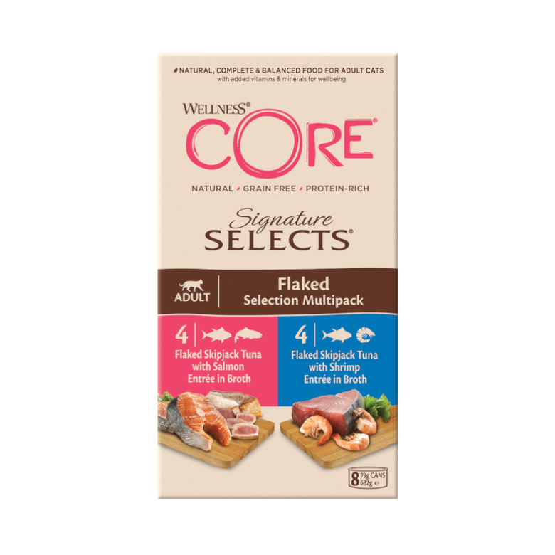 Wellness Core Signature Selects Flaked Atún latas para gatos thumbnail
