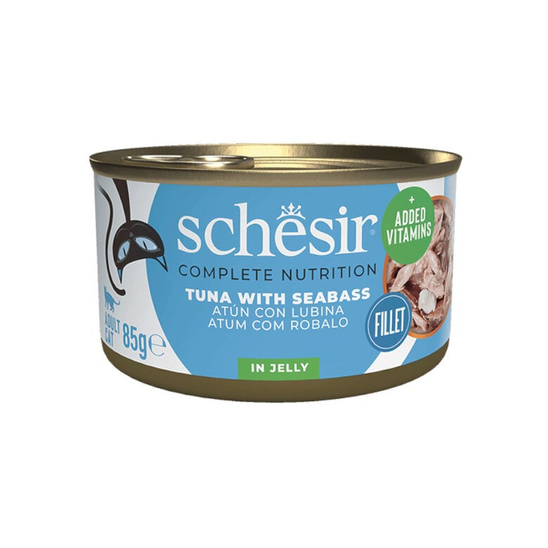 85 g Schesir Adult Atún con Lubina lata para gatos,  Imagen numero 1 85 g Schesir Adult Atún con Lubina lata para gatos, , large Imagen numero 1