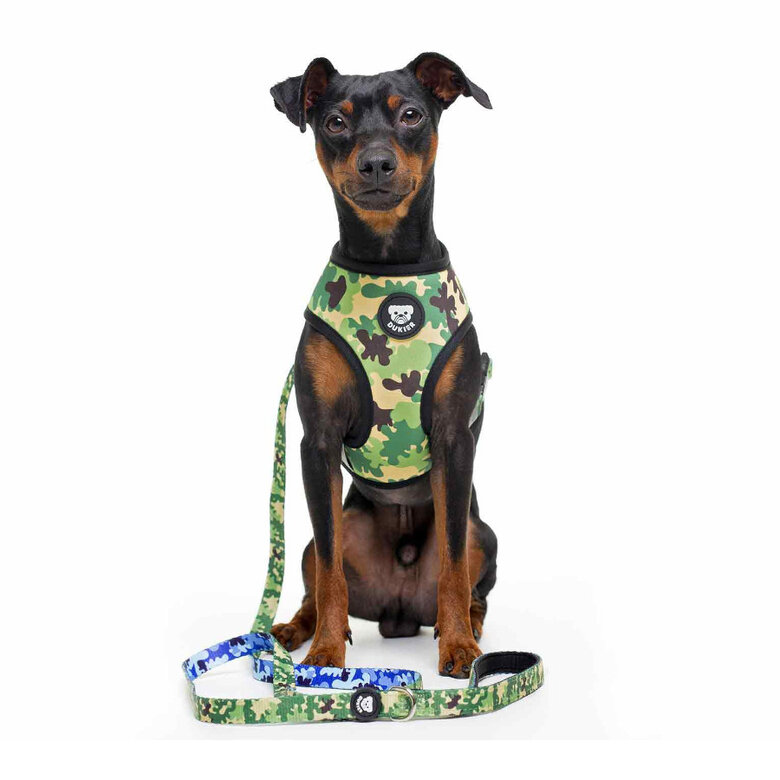 Dukier Camo Arnés Reversible Estampado Camuflaje para perros, , large image number null