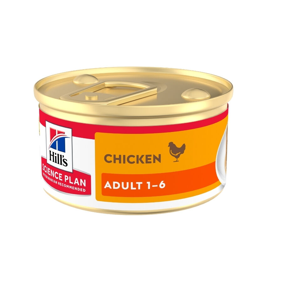 85 g Hill's Science Plan Adult Mousse de Pollo lata para gatos, , large Imagen numero 2