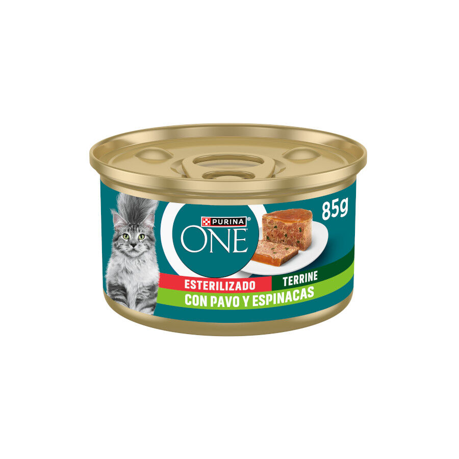 85 g Purina ONE Esterilizado Pavo Y Espinacas para gatos, , large Imagen numero 1