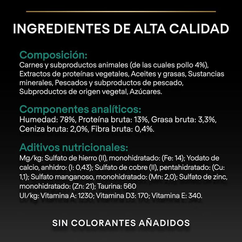Pro Plan Sterilised Maintenance sobre con Pollo en salsa para gatos thumbnail