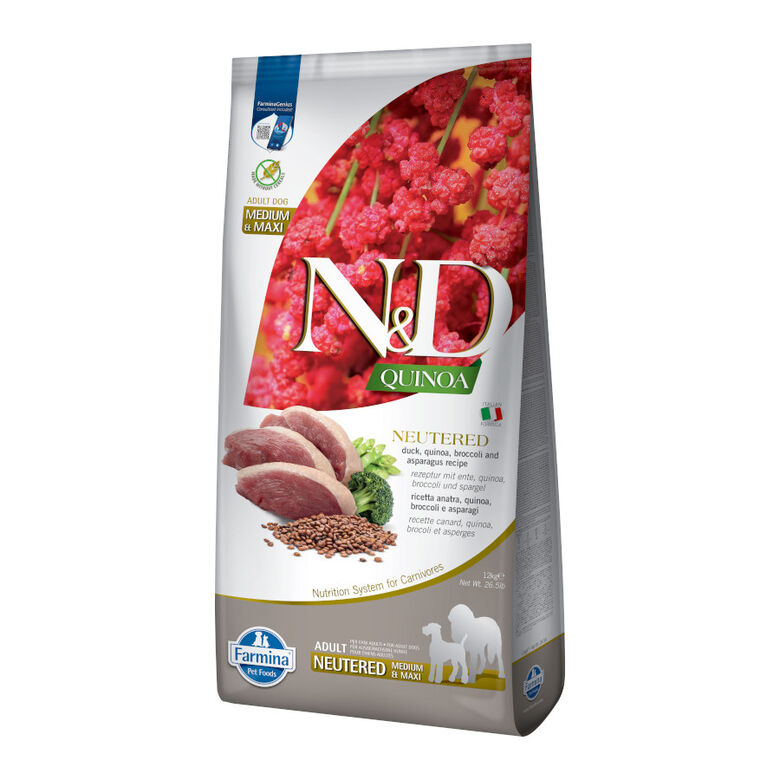 Farmina N&amp;D Esterilizado Quinoa y Pato pienso para perros