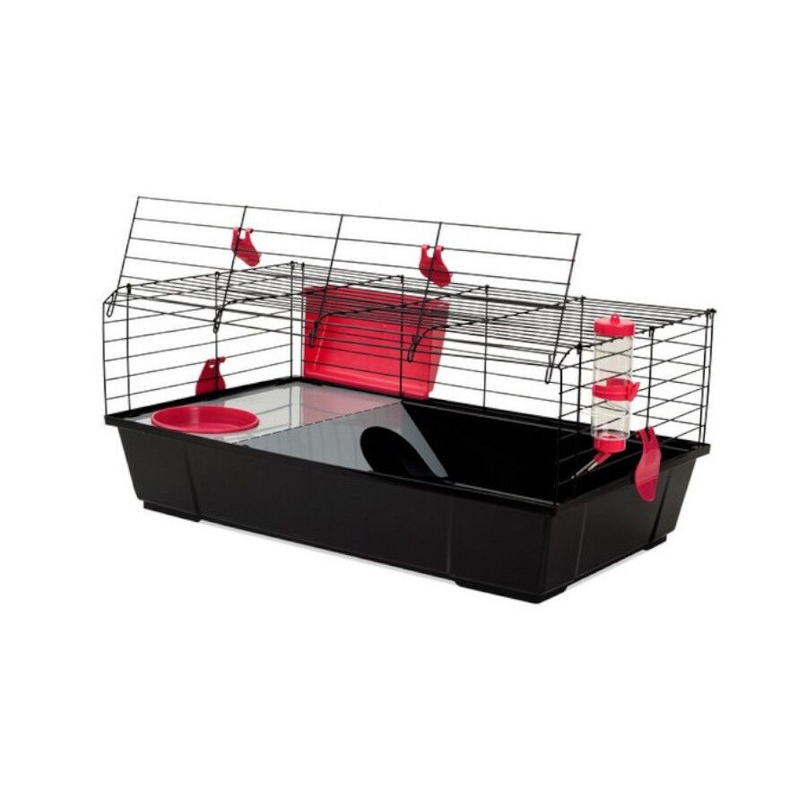 Voltreg&agrave; Jaula plegable negra para conejos, , large Imagen numero 3