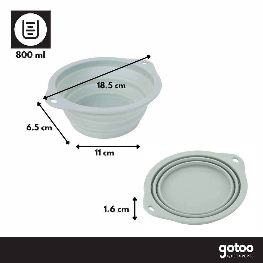 Gotoo Bebedero Plegable y Port&aacute;til de Silicona para perros y gatos, , large Imagen numero 3