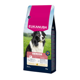 Eukanuba Senior Pienso Pollo para perros de razas medianas