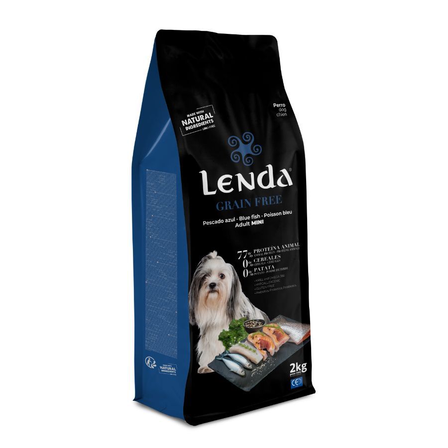 2 Kg Lenda Grain Free Pescado y Krill pienso para perros de razas mini, , large Imagen numero 1