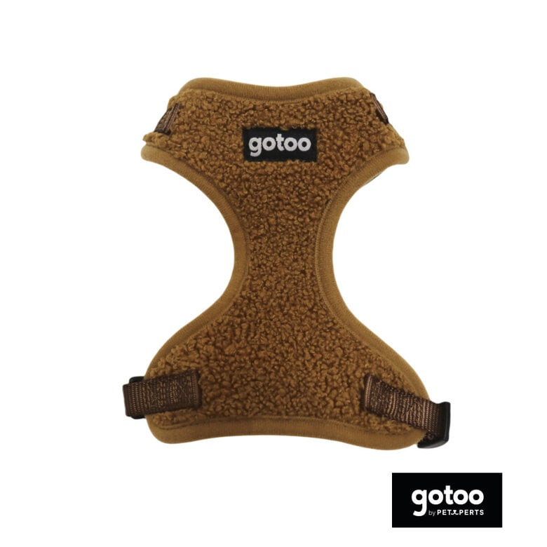 Gotoo Arnés ajustable teddy marrón para perros,  Imagen numero 2 Gotoo Arnés ajustable teddy marrón para perros, , large Imagen numero 2