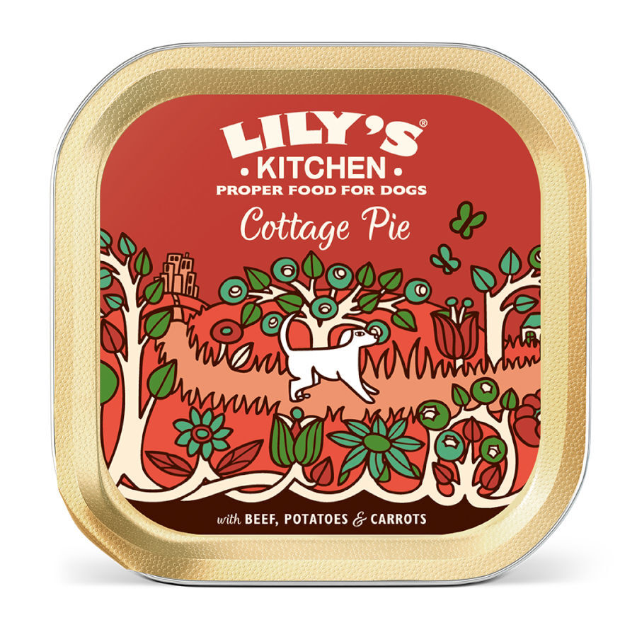 150 g Lily's Kitchen Pastel Vacuno con Verduras Comida h&uacute;meda para perros, , large Imagen numero 1