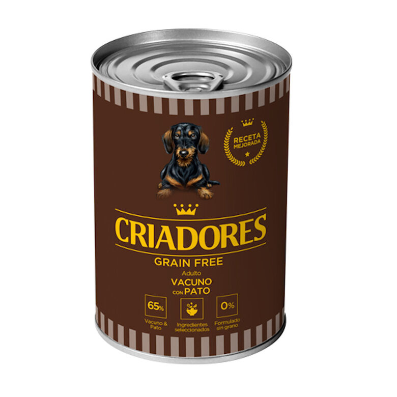 Criadores Adulto Grain Free Ternera y Pato lata para perros, , large image number null