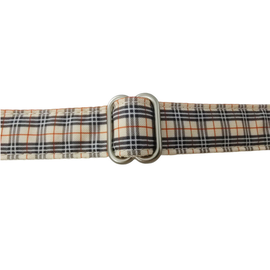 Gotoo Arnés estampado tartán marrón para perros thumbnail