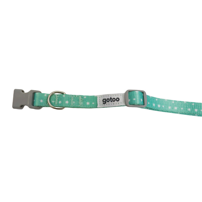 Gotoo Set Correa y Collar estampado con estrellas verde para perros,  Imagen numero 9 Gotoo Set Correa y Collar estampado con estrellas verde para perros, , large Imagen numero 9
