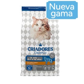 Criadores Científico Mature +7 Pollo pienso para gatos