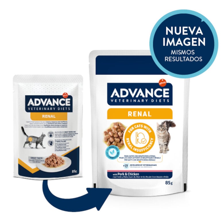 85 g Advance Renal Pollo y Cerdo sobre para gatos,  Imagen numero 2 85 g Advance Renal Pollo y Cerdo sobre para gatos, , large Imagen numero 2