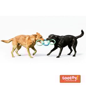 Tootoy! Mordedor de Cuerda y Goma Triple para perros
