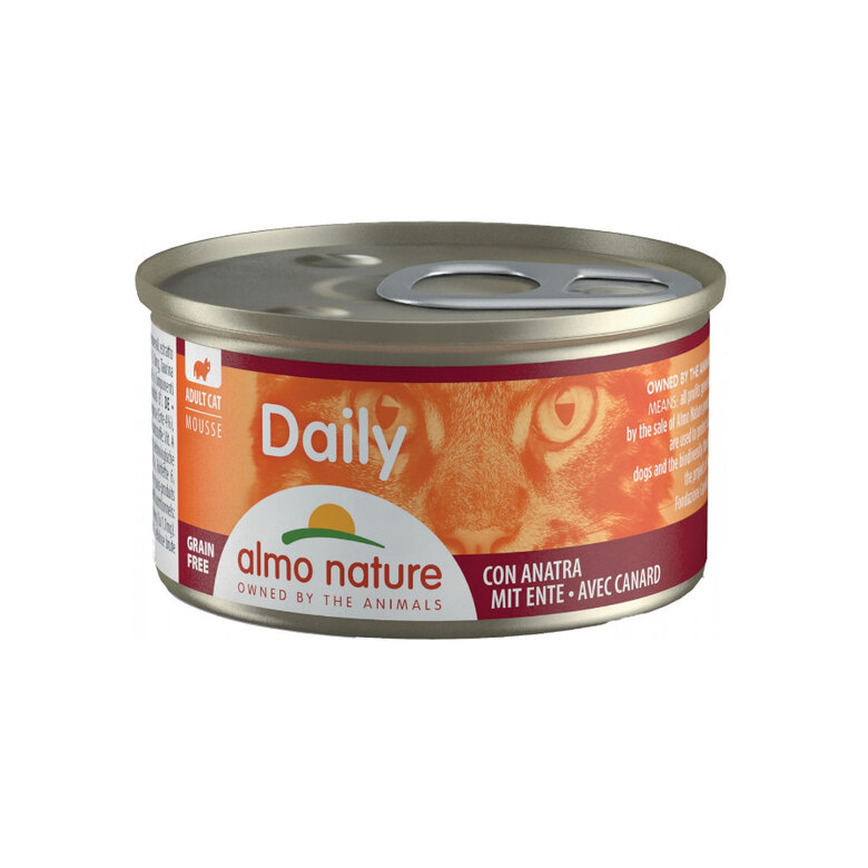 Almo Nature Daily Mousse de Pato lata para gatos , , large image number null