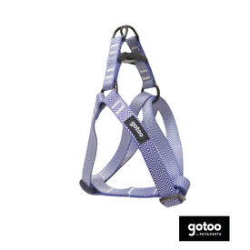 Gotoo Arnés estampado rayas azules para perros
