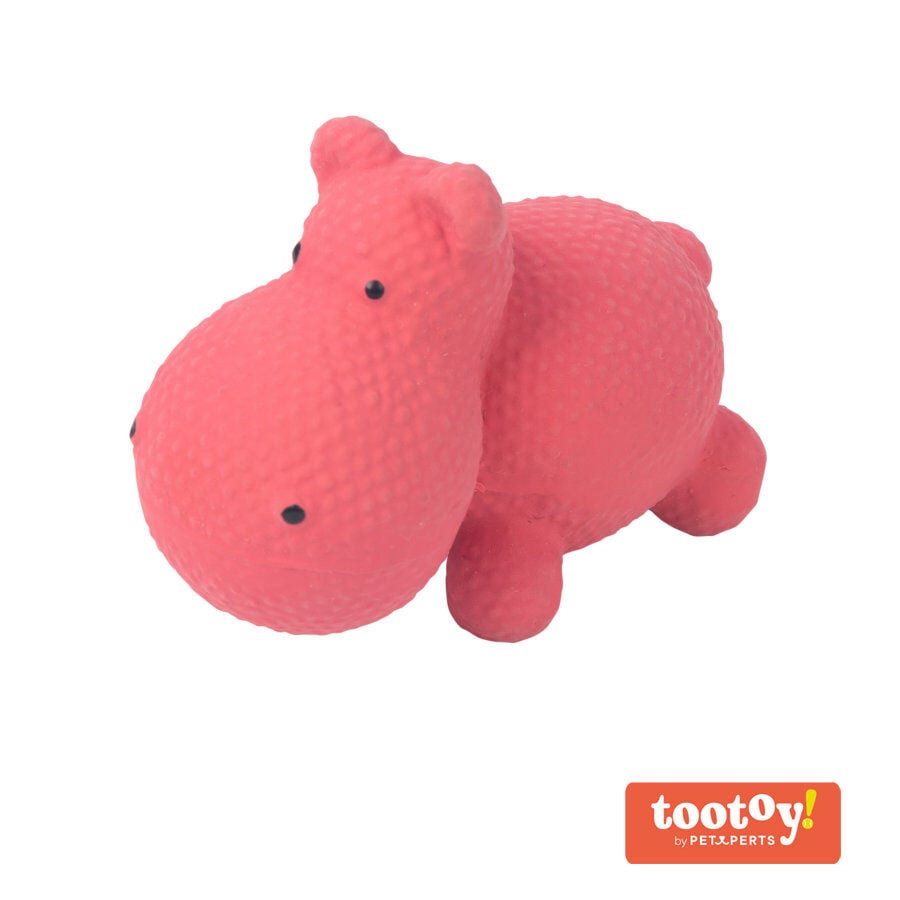 Tootoy! Puppy Mini Hippo Toy mordedor para cachorros