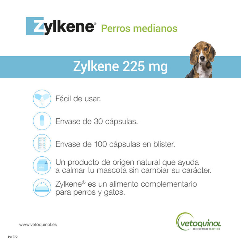 Vetoquinol Zylkene suplemento natural calmante en cápsulas para perros y gatos,  Imagen numero 3 Vetoquinol Zylkene suplemento natural calmante en cápsulas para perros y gatos, , large Imagen numero 3