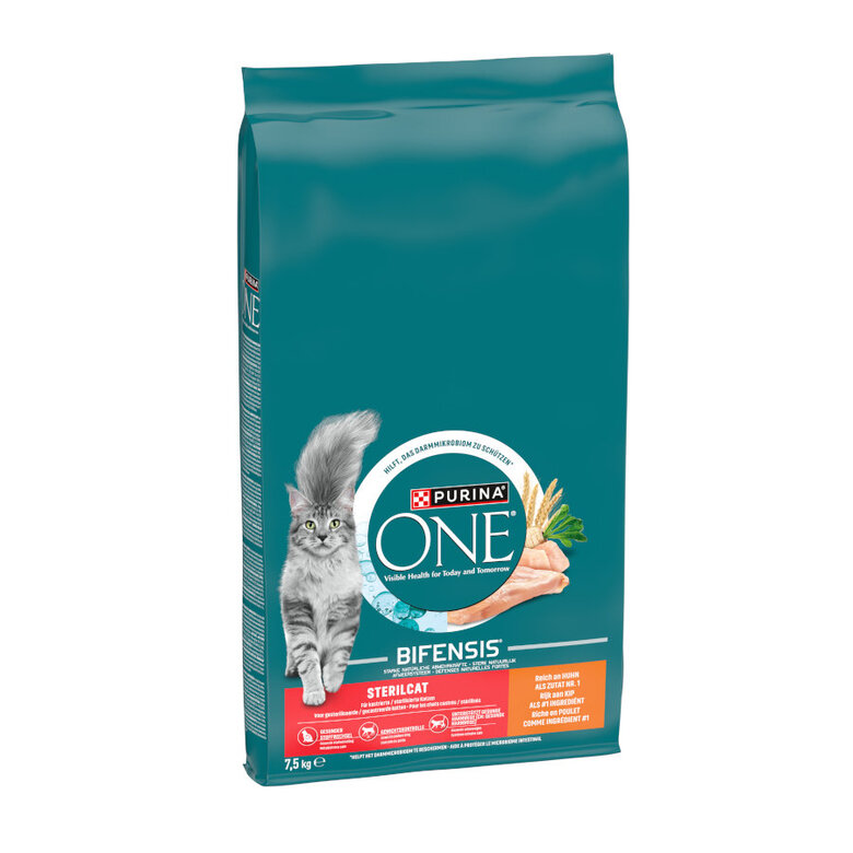 7.5 kg One Bifensis Esterilizado Pollo pienso para gatos,  Imagen numero 1 7.5 kg One Bifensis Esterilizado Pollo pienso para gatos, , large Imagen numero 1