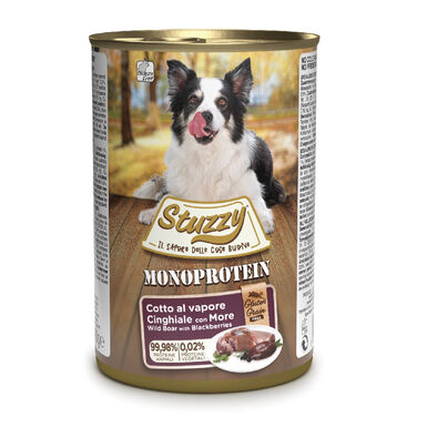 Stuzzy Monoprotein Jabalí y Moras lata para perros