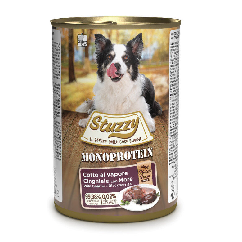 Stuzzy Monoprotein Jabalí Moras comida para perro image number null