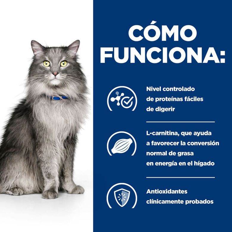 Hill&#039;s Prescription Diet Liver Care l/d Pollo pienso para gatos thumbnail