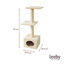 Leeby Colette torre rascador con cama nido beige para gatos, , large indicador imagen numero 4