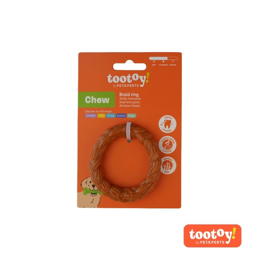 Tootoy! Chew Anillo Trenzado Juguete para perros, , large Imagen numero 6