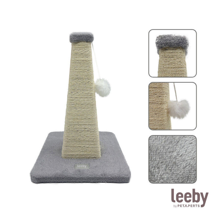 Leeby Katya pirámide rascador con juguete para gatitos thumbnail