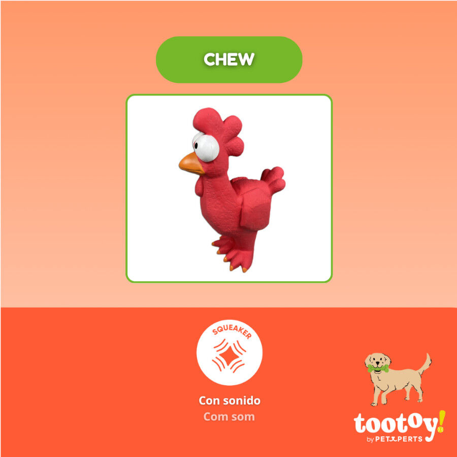 Tootoy! Mordedor con Sonido Gallina para perros thumbnail