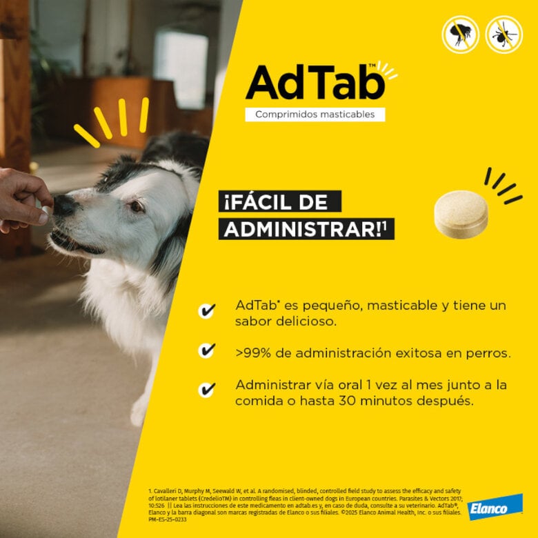 AdTab Comprimidos Masticables Antiparasitarios para perros,  Imagen numero 4 AdTab Comprimidos Masticables Antiparasitarios para perros, , large Imagen numero 4