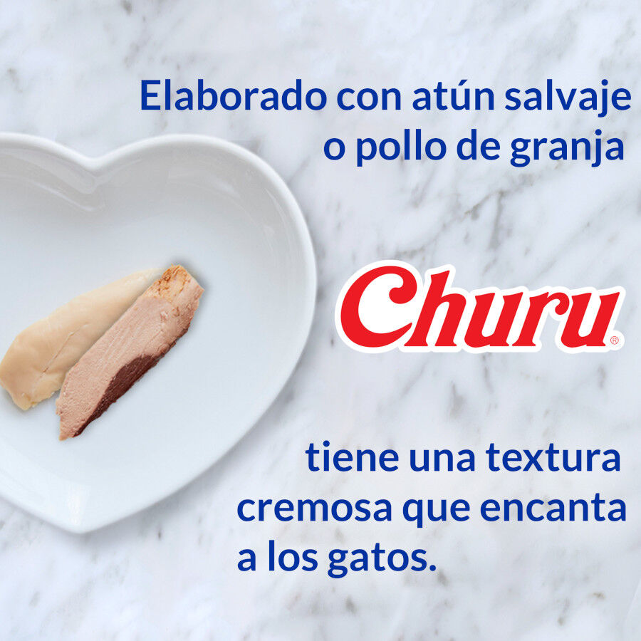 4 sobres x 14 g Churu Snack Cremoso de Pollo y Queso para gatos, , large Imagen numero 5