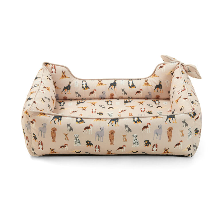 Leeby cama viscoelástica estampado perros para perros thumbnail