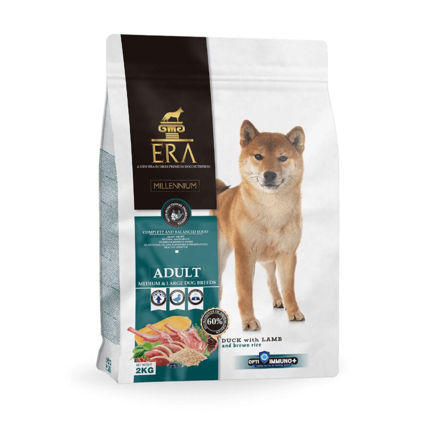 ERA Adult MediumyLarge Pato y Cordero pienso para perros