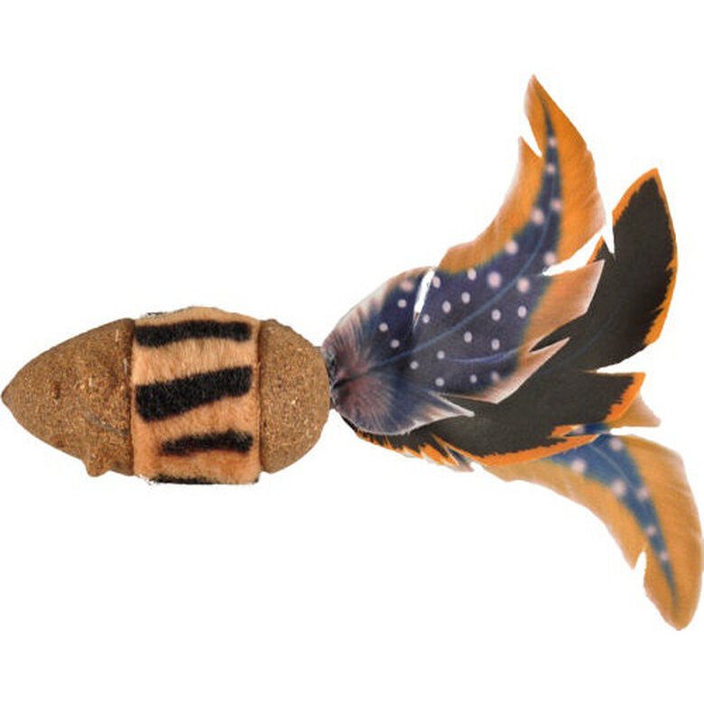 Flamingo ratón de catnip y plumas para gatos Imagen numero 1 Flamingo ratón de catnip y plumas para gatos Imagen numero 1