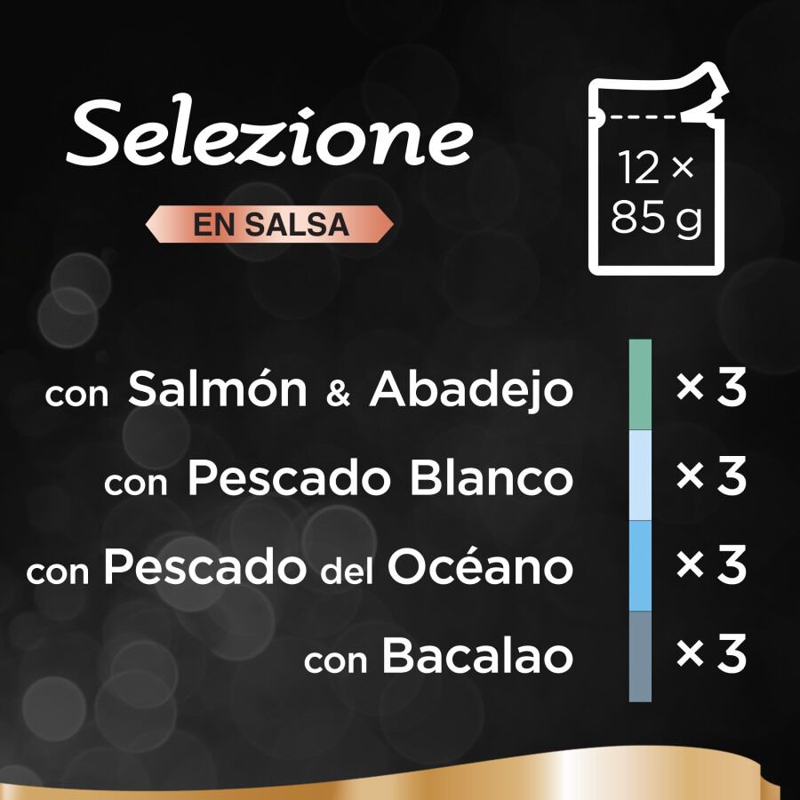 Sheba Selezione Pescados Salsa en Bolsita para Gatos - Multipack thumbnail