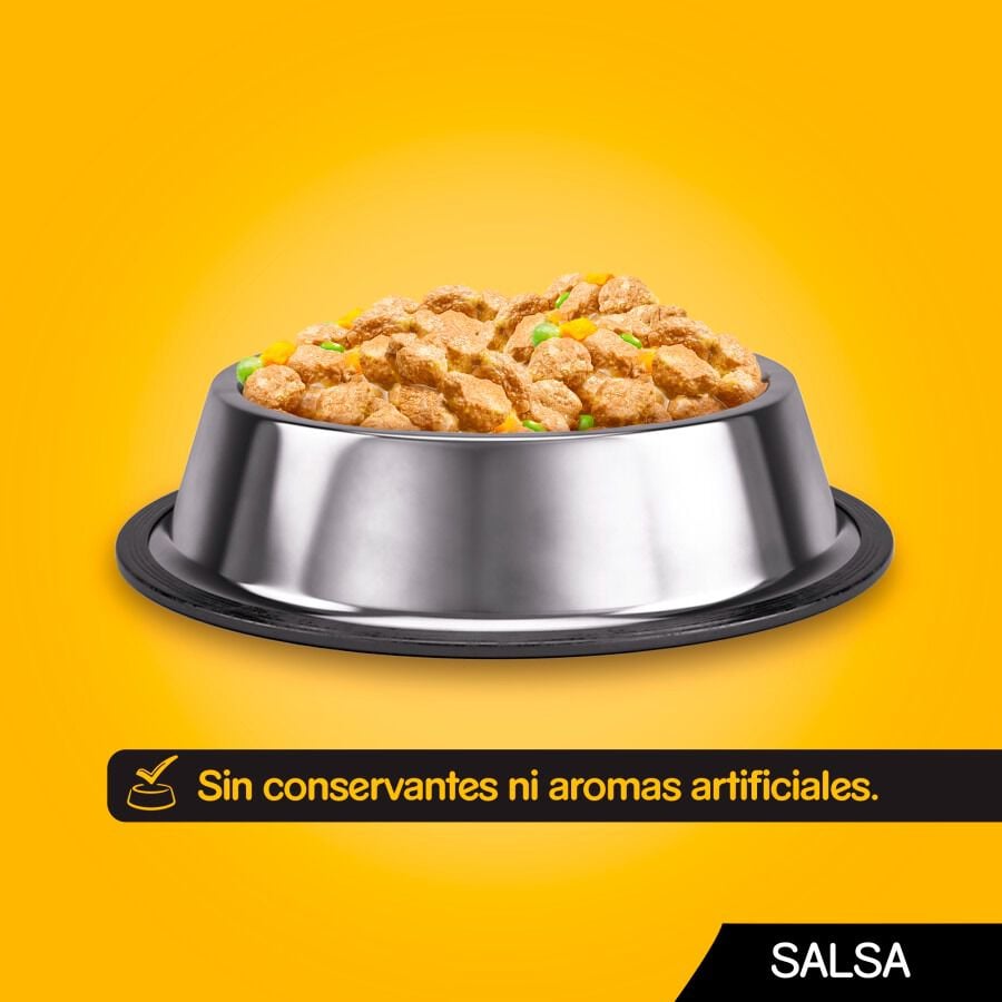 12 sobres x 100 g Pedigree Sabores Mixtos Salsa en Bolsita para Perros - Multipack, , large Imagen numero 2