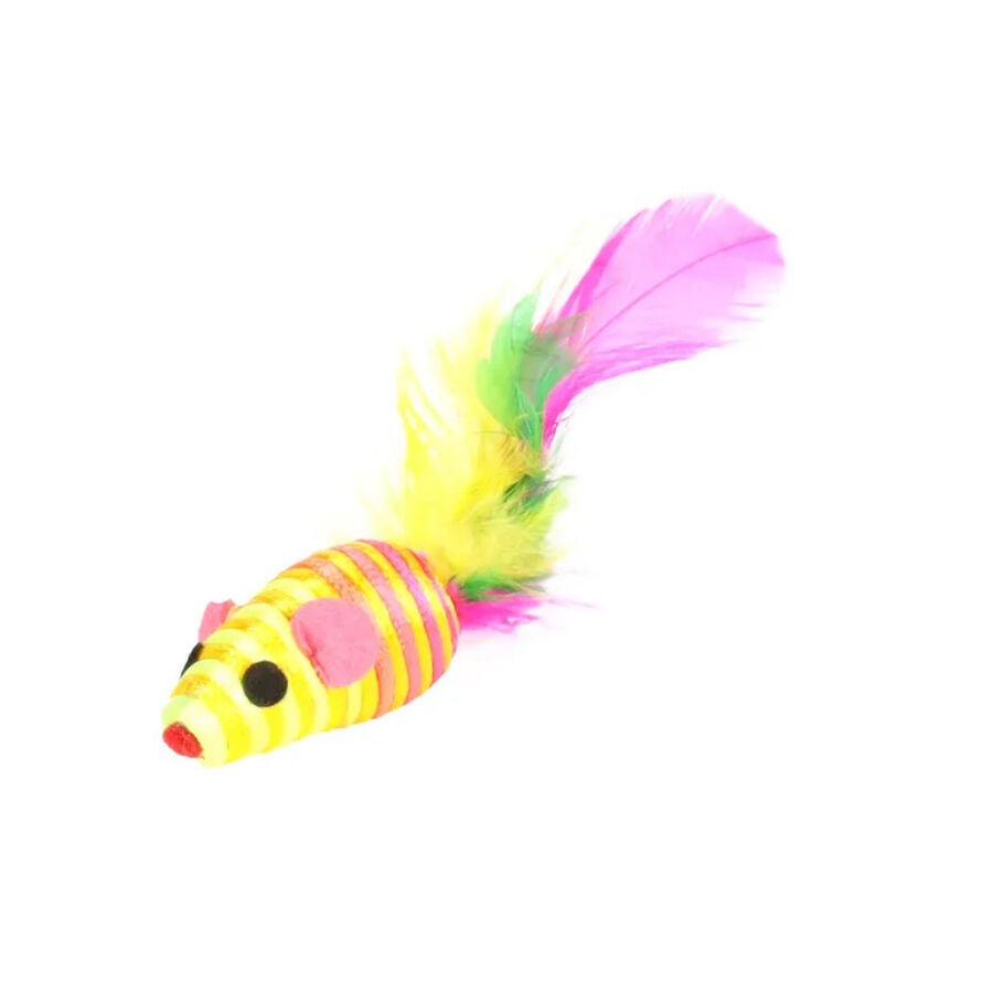 Flamingo Babby Ratón con Plumas para gatos thumbnail