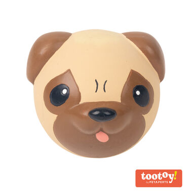 Tootoy! Chew Pug mordedor de látex con sonido para perros