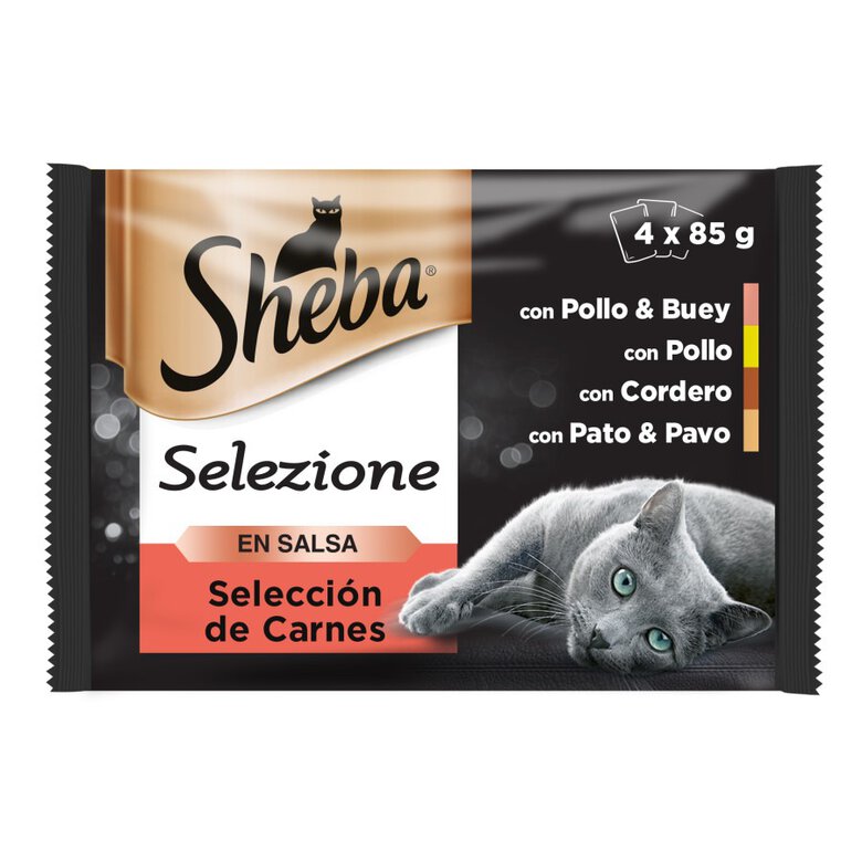 4 sobres x 85 g Sheba Selezione Carnes Salsa en Bolsita para Gatos ,  Imagen numero 1 4 sobres x 85 g Sheba Selezione Carnes Salsa en Bolsita para Gatos , , large Imagen numero 1