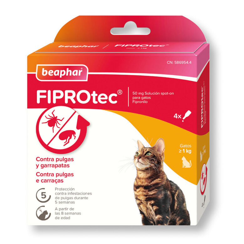 Beaphar Fiprotec Pipetas Antiparasitarias para gatos thumbnail