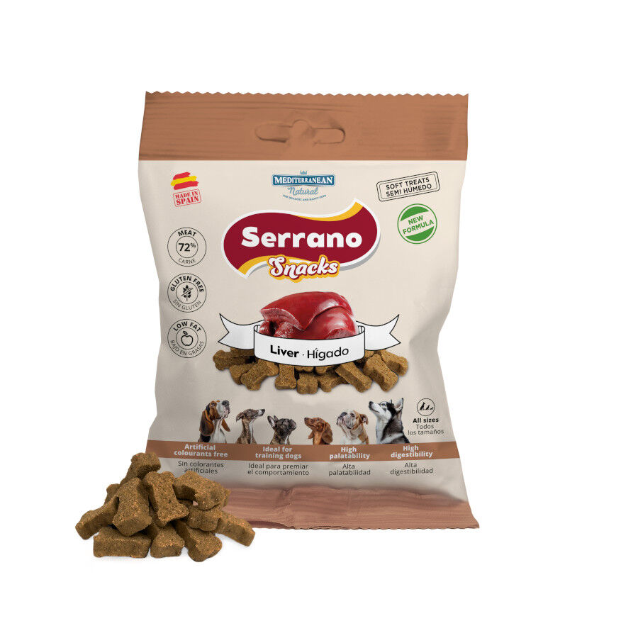 85 g Mediterranean Natural Serrano Galletas H&iacute;gado para perros, , large Imagen numero 2
