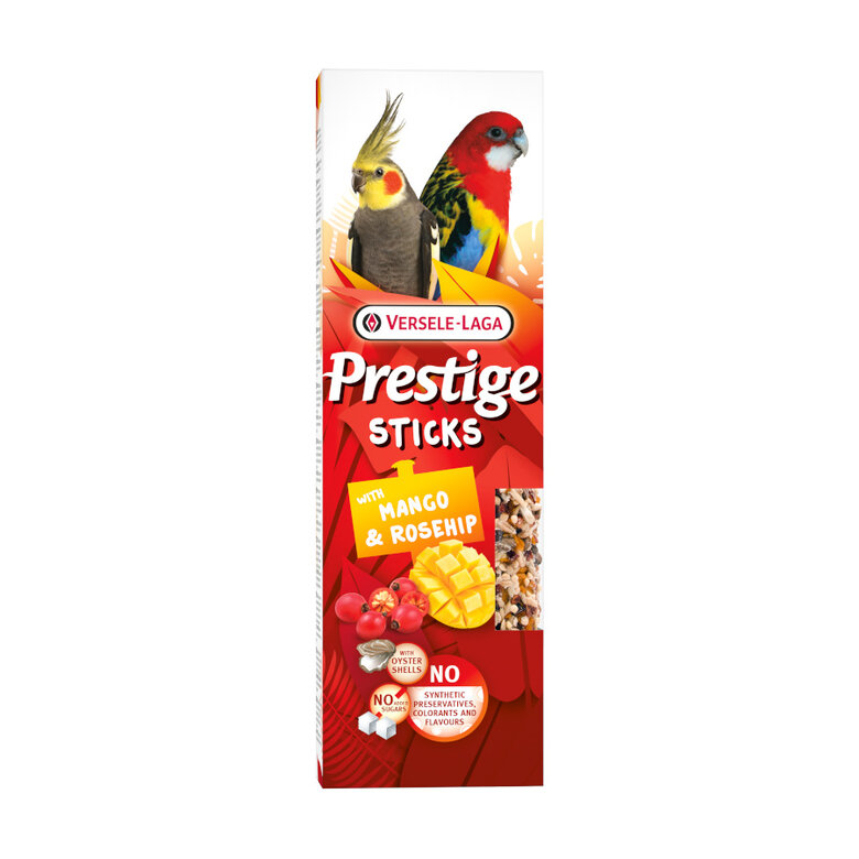 Versele-Laga Barritas Prestige Sticks Mango y Escaramujo para periquitos grandes,  Imagen numero 1 Versele-Laga Barritas Prestige Sticks Mango y Escaramujo para periquitos grandes, , large Imagen numero 1